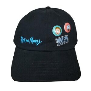 Rick & Morty Adult Swim Dad Hat Cap I Love Shleemies Bumper 3D Buttons Black New